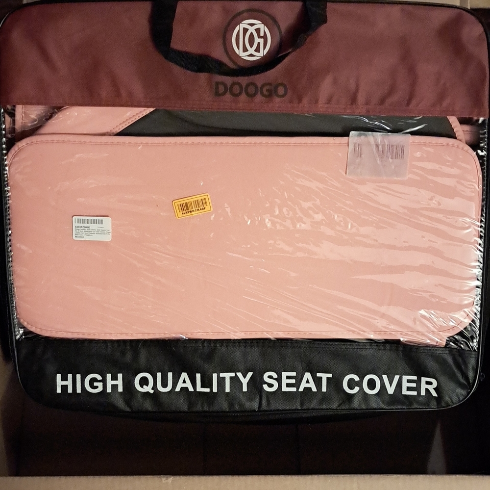 NWT Doogo Seat Covers Full Set, Leather, 5 Seats,Universal Car Seat Covers